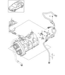 Ventilation for fuel tank (Model: CURA,CUR, CXZA,CXZ) Cayenne 92A (958) 3.6L 2011-18