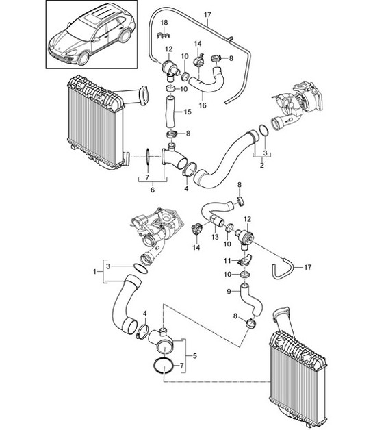 Diagram 107-080 Porsche 992 (911) MK1 2019-2024 Engine