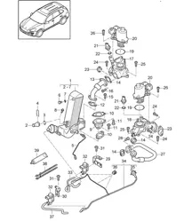 Exhaust gas recirculation / Vacuum system (Model: CUDB,CUDC) Cayenne 92A (958) 4.2L DIESEL 2011-18