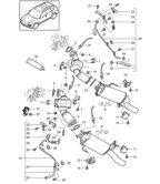 Fuel System, Exhaust System Cayenne 92A (958) 2010-2017
