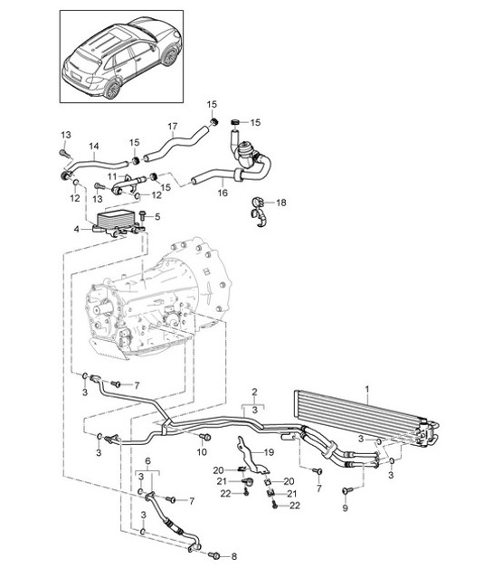 Diagram 360-010 Porsche 991 (911) MK2 2016-2019 Transmission