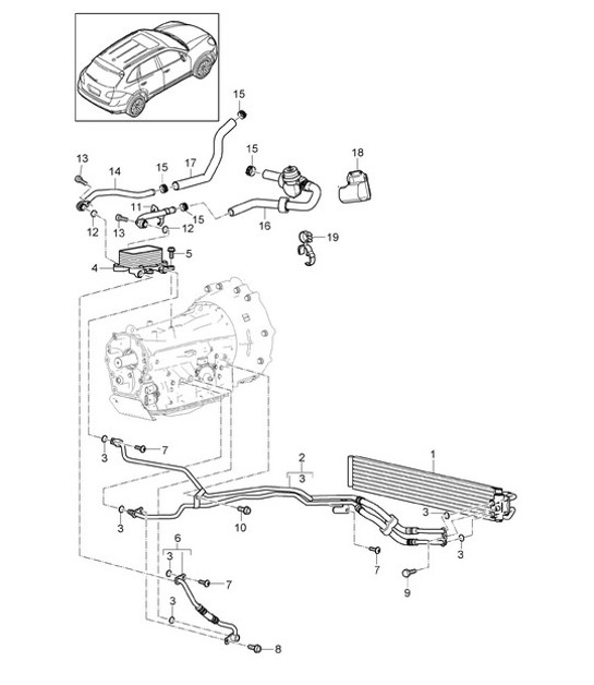 Diagram 360-050 Porsche Cayman 718C (982C) 2017>> Transmission