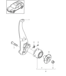 Swivel mounting / Wheel hub Cayenne 92A (958) 2011-18