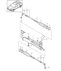 Power steering / Steering gear / Steering parts Cayenne 92A (958) 2011-18