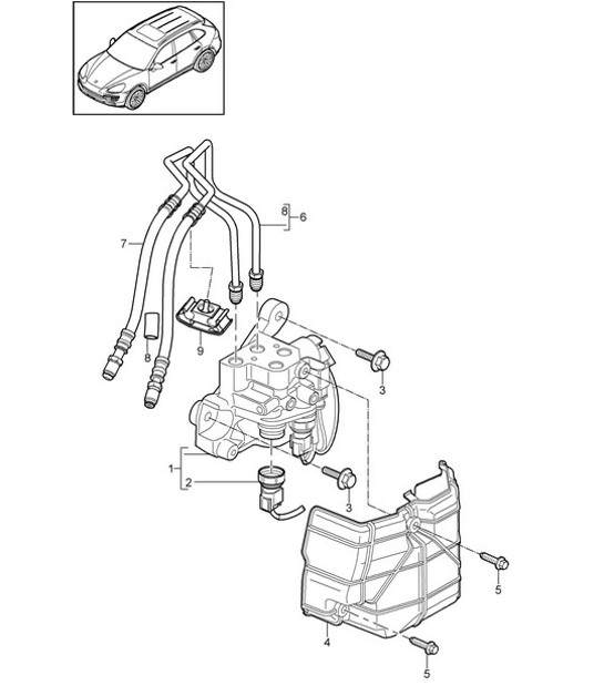 Diagram 501-005 Porsche Cayman 987C / 981C (2005-2016) Rear Axle