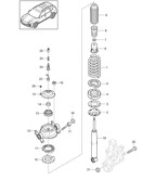 Rear Axle Cayenne 92A (958) 2010-2017