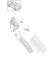 Pedals / Throttle control Cayenne 92A (958) 2015>>