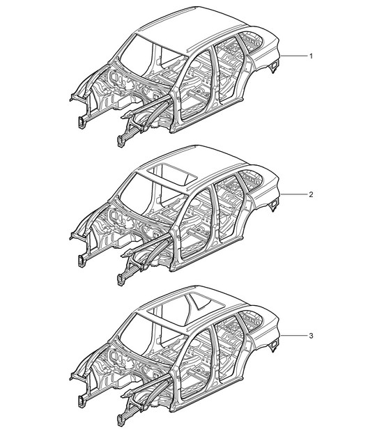 Car body Cayenne 92A (958) 2011-18
