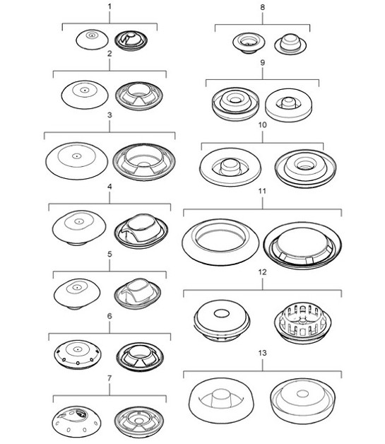 Diagram 801-002 Porsche 928 (1978-1995) 