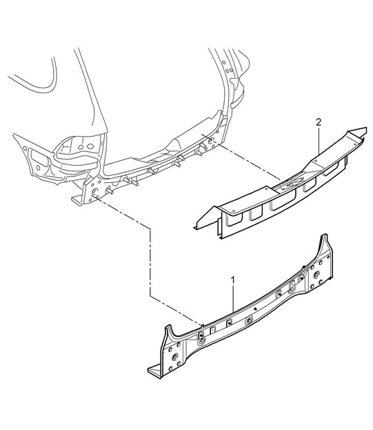 Rear end Cayenne 92A (958) 2011-18