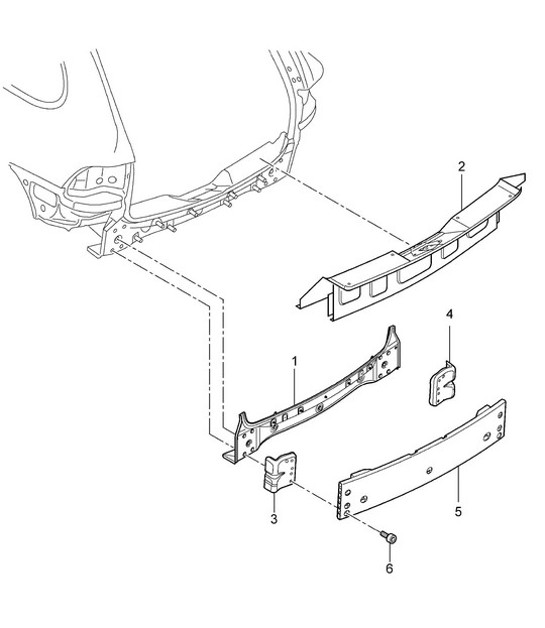 Diagram 801-032 Porsche 997 (911) MK1 2005-2008 Body
