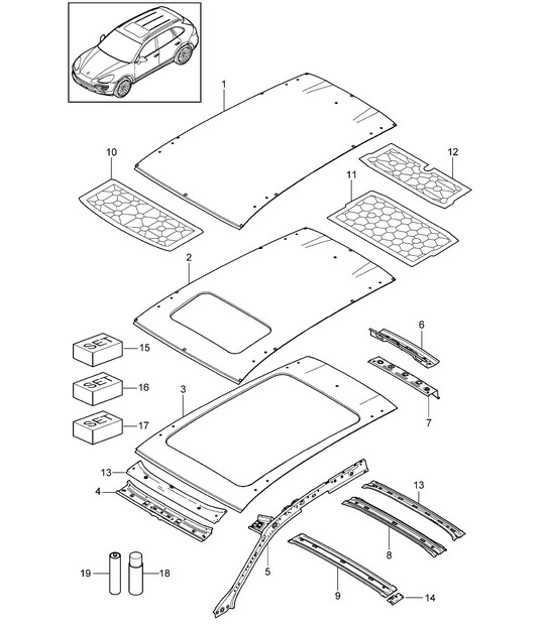 Diagram 801-045 Porsche 997 (911) MK1 2005-2008 Body