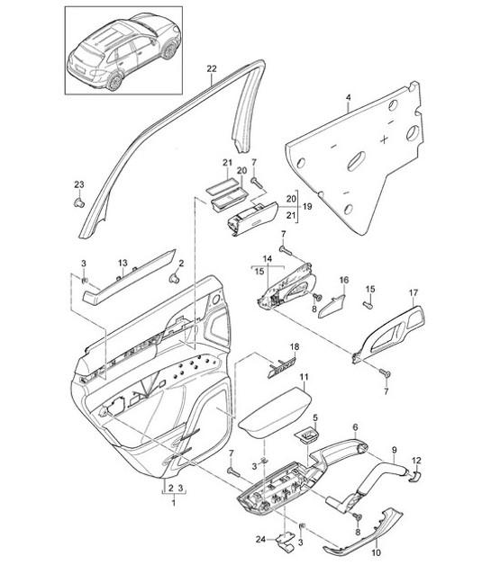 Diagram 807-015 Porsche Boxster 718 (982) 2017>> Body