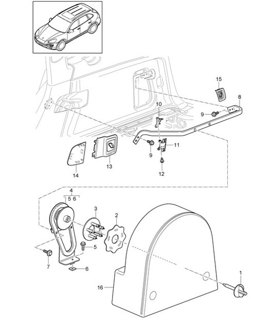 Diagram 807-040 Porsche Panamera 970 MK1 (2009-2013) Body