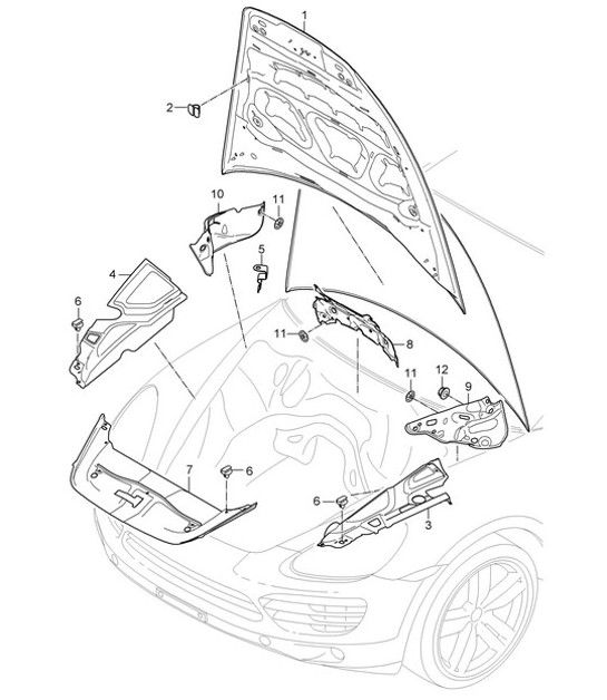 Diagram 807-060 Porsche 991 (911) MK1 2012-2016 Body