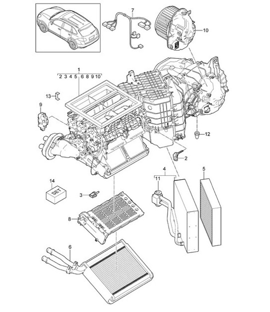 Diagram 813-040 Porsche Panamera 970 MK1 (2009-2013) Body