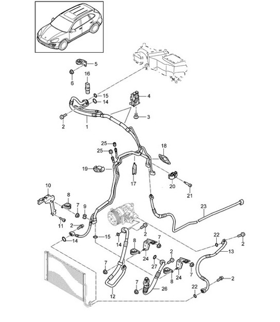 Diagram 813-060 Porsche Cayman 718C (982C) 2017>> Body
