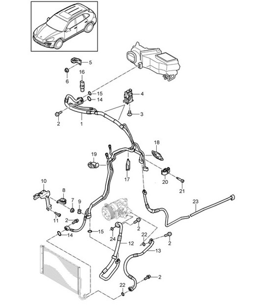 Diagram 813-061 Porsche Macan (95B) MK1 (2014-2018) Body