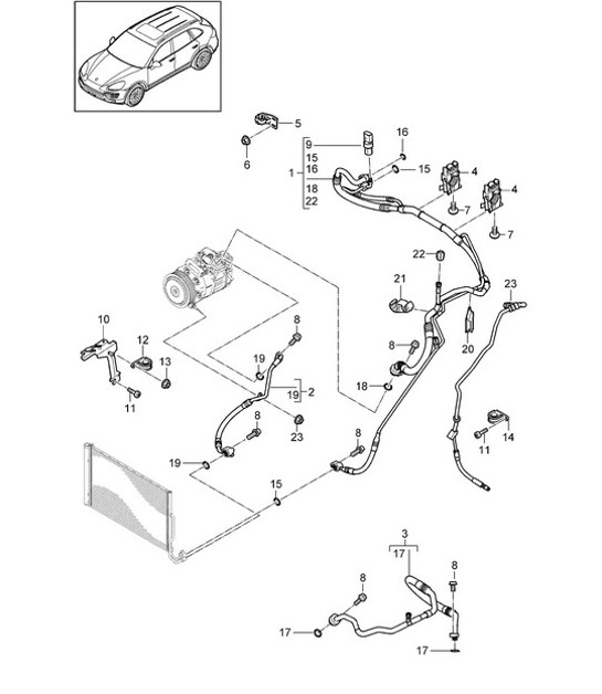 Diagram 813-066 Porsche Macan (95B) MK1 (2014-2018) Body