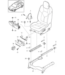 Front seat / Accessories Cayenne 92A (958) 2011-18