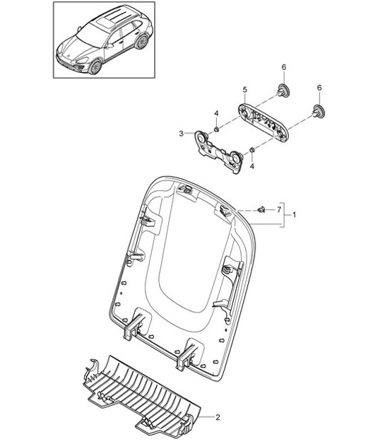 Diagram 817-020 Porsche 9J1.1 Taycan GTS 2020-24 