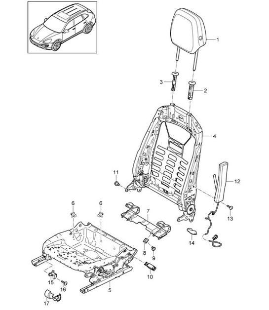 Diagram 817-025 Porsche Cayman 718C (982C) 2017>> Body