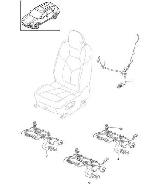 Diagram 817-030 Porsche 997 MK1 Carrera 4 3.6L 2005-08 Body