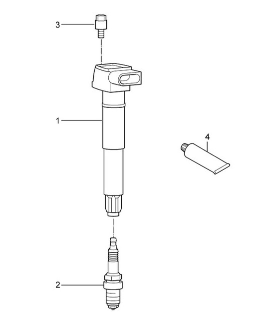 Diagram 901-001 Porsche 356 (1950-1965) Electrical equipment