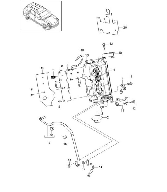 Diagram 901-022 Porsche 944 (1982-1991) 