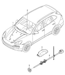 Wiring looms / Engine bay / Gearbox Cayenne 92A (958) >>2014