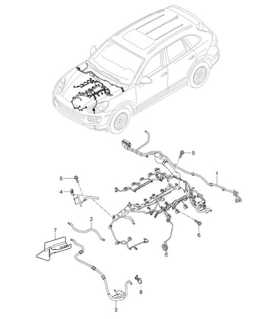 Diagram 902-009 Porsche Boxster 718 (982) 2017>> Electrical equipment