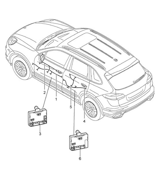 Diagram 902-016 Porsche Cayman 718C (982C) 2017>> Electrical equipment