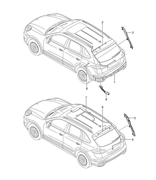 Diagram 902-021 Porsche Cayman 718C (982C) 2017>> Electrical equipment