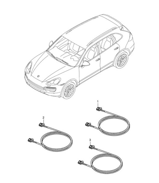 Diagram 902-051 Porsche 958 Cayenne V6 3.6L Petrol (300Hp) 2010-17 Electrical equipment