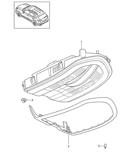Diagram 903-007 Porsche Macan (95B) MK1 (2014-2018) Electrical equipment