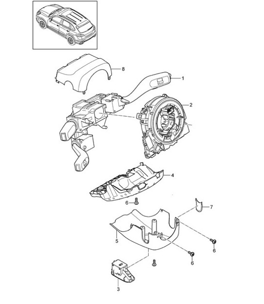 Diagram 903-011 Porsche 991.2 Targa 4 3.0L (370 Bhp) 2016-19 Electrical equipment