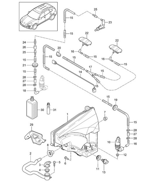 Diagram 904-010 Porsche 991 (911) MK2 2016-2019 Electrical equipment