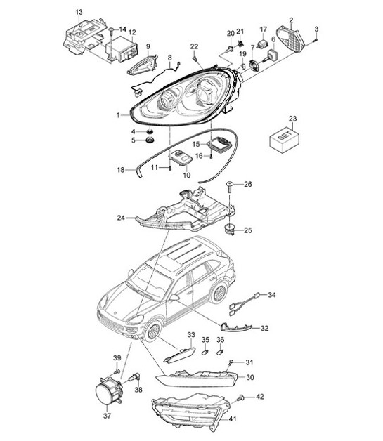 Diagram 905-003 Porsche 992 (911) MK2 2024>> 