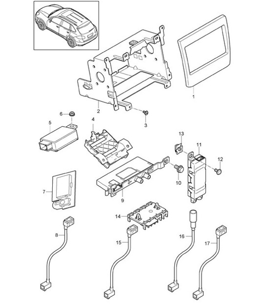 Diagram 911-002 Porsche 997 (911) MK1 2005-2008 Electrical equipment