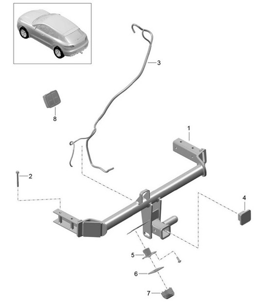 Diagram 002-000 Porsche Macan (95B) MK1 (2014-2018) Accessories & others 
