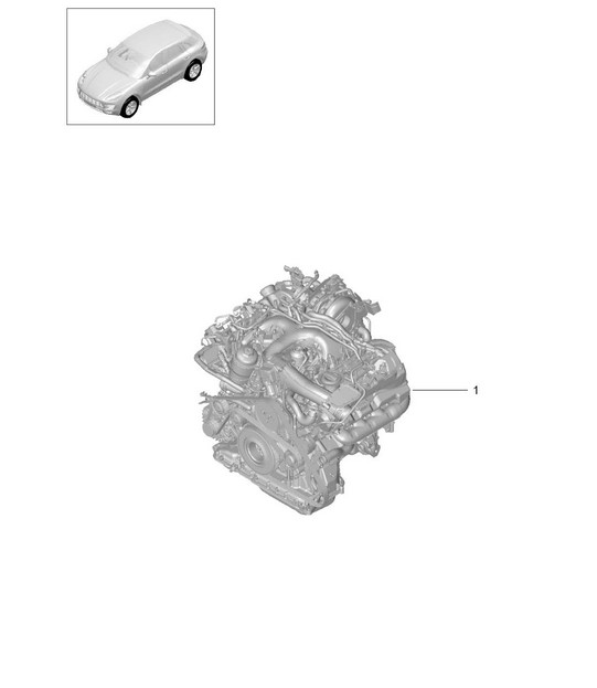 Replacement engine (Model: CDUD,CTBA, CTBC,CTBB) 95B.1 Macan 3.0L Diesel 2014-18