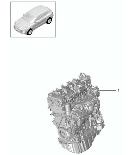 Diagram 101-020 Porsche Macan (95B) MK1 (2014-2018) Engine