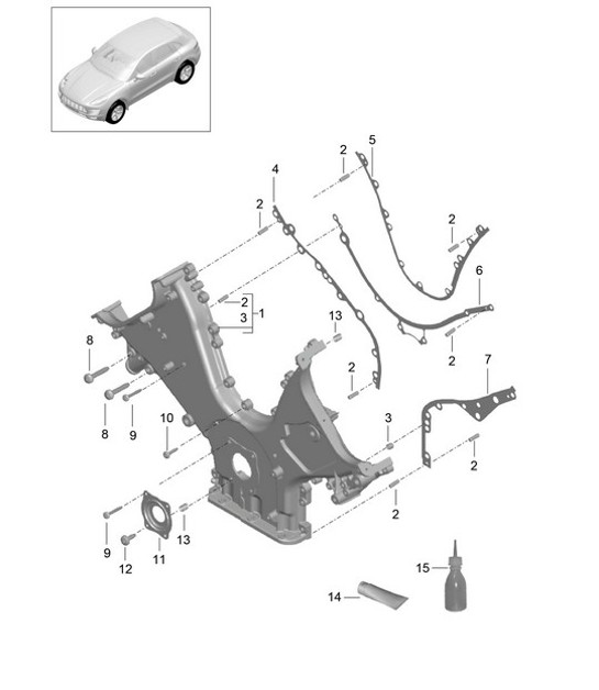 Diagram 101-060 Porsche Boxster 718 (982) 2017>> Engine