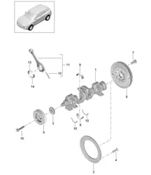 Crankshaft conrod (Model: CNCC,CNC, CYNA,CYPA, CYP,CYNB) 95B.1 Macan 2.0L 2014-18