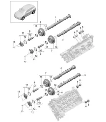 Camshaft (Model: CTMA,CTM, DCNA,DCN, DHKA,DHK)  95B.1 Macan 3.0L / 3.6L 2014-18