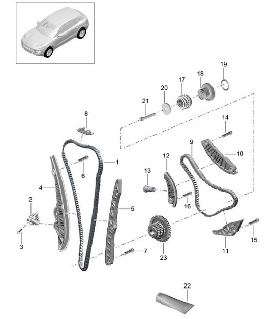 Diagram 103-090 Porsche 911 & 912 (1965-1989) Engine