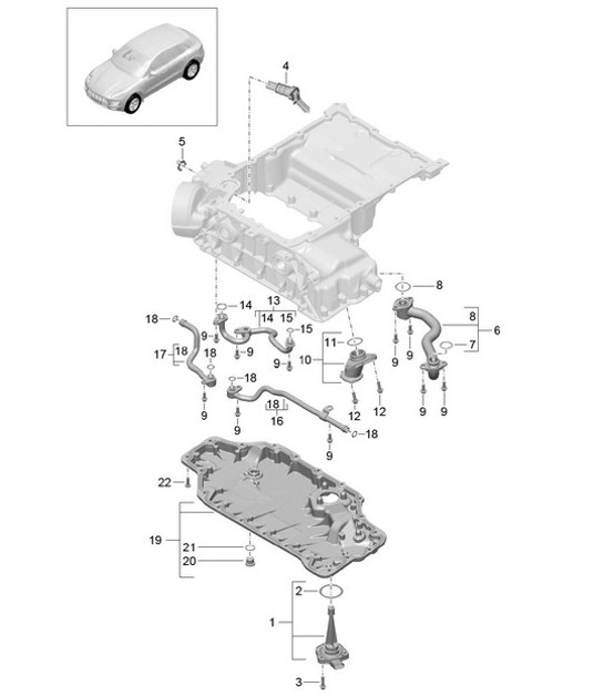 Diagram 104-060 Porsche 911 & 912 (1965-1989) Engine