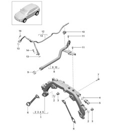 Coolant cooling system (Model: CTMA,CTM, CTLA,CTL, DCNA,DCN, DHKA,DHK) 95B.1 Macan 3.0L / 3.6L 2014-18