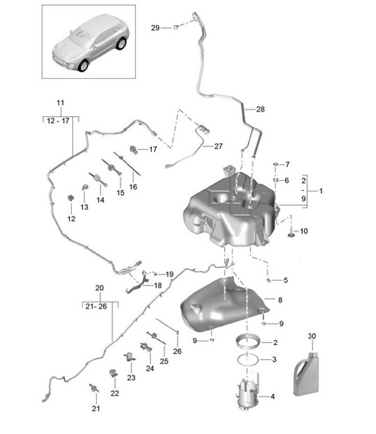 Diagram 201-080 Porsche Cayenne 9YB 2023>> 