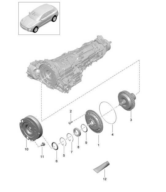 Coupling flywheel 95B.1 Macan 2014-18